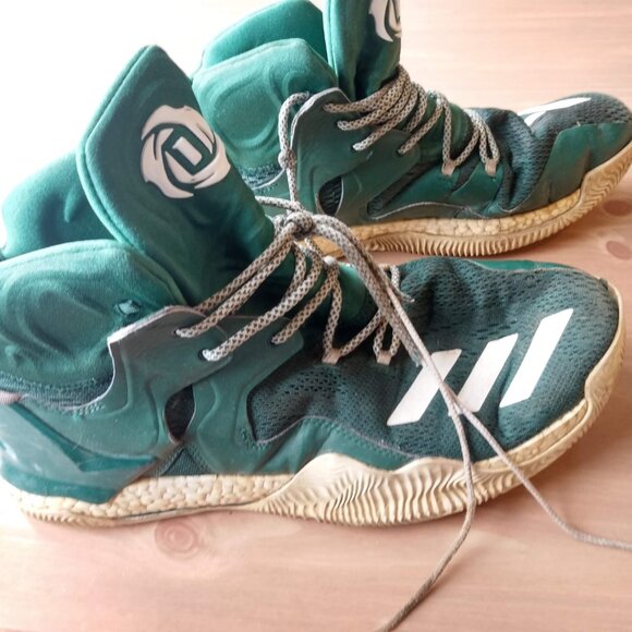 Adidas D Rose 7 Boost Derrick Rose NBA Green White Men's Size 15 - Picture 4 of 7
